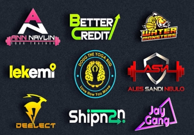 I will do creative design sports logo, event and fitness logo