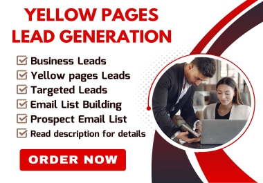 I will collect targeted Yellow pages b2b Lead generation & Prospect List Building expert
