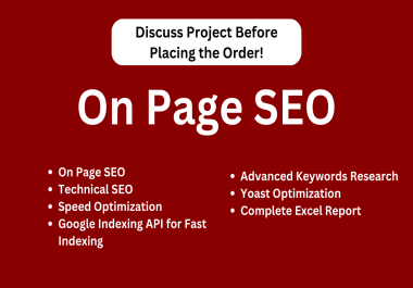 I will do complete onpage seo with technical optimization of WordPress website