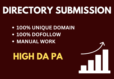 100 Manually create Directory Submission Backlink with high quality.