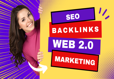 30 web 2 0 link building,  2000 tier 2 backlinks for SEO with login