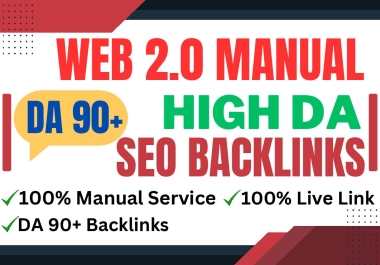 Get 30+ High Authority Web 2.0 Backlinks With on DA 90+