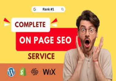 I will optimize website onpage SEO for wordpress wix shopify squarspace