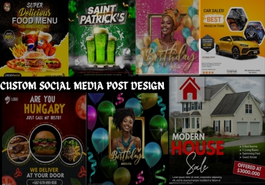 I will design outstanding social media graphic post for your brands