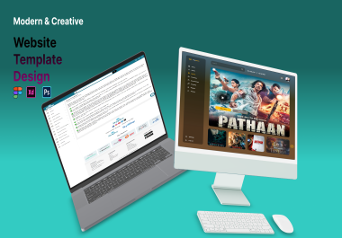 I will design web template web design UI UX in figma,  xd,  or PSD