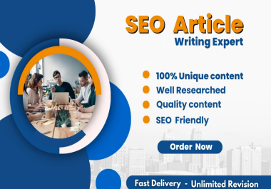 I will do SEO friendly article writing,  blog post writing or content writing