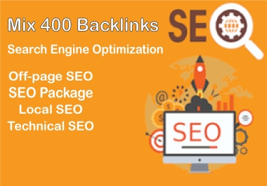You will get Seo Package Do follow Backlinks Service Off Page SEO 400 Mix Backlinks DA50+