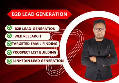 B2B lead generation and prospect list building