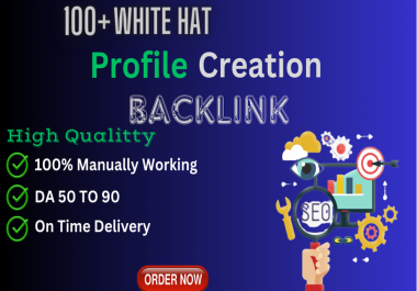 I will do provide 100 high quality profile creation backlinks