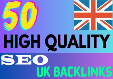 50 permanent UK backlinks with high DA sites