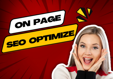 professional on page SEO for google top rank of your website.