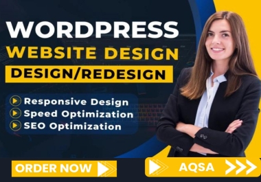 You will get design/ redesign responsive WordPress website in 4 hours