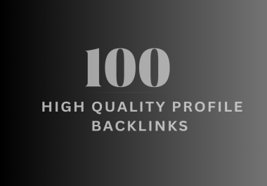 I will Build Manual 100 High Quality Mixed Profile links For Your Website
