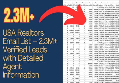 I Will Deliver You High Quality 50K Plus USA Realtors Email List