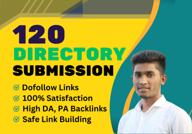 I will create 120 directory submission and business listing links