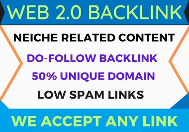I will Build 50 Web 2.0 Backlinks for your website's Google TOP Ranking