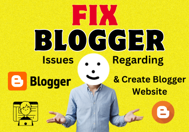 Blogger website fix in your issues template