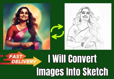 I will Convert Images into Pencil Sketch