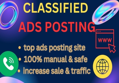 I will do classified ads posting on top-rated sites in the USA