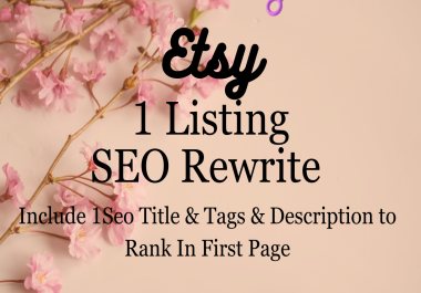 i will boost your etsy sales with expert SEO strategies