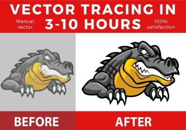 We will vector trace,  vectorize,  convert logo to vector