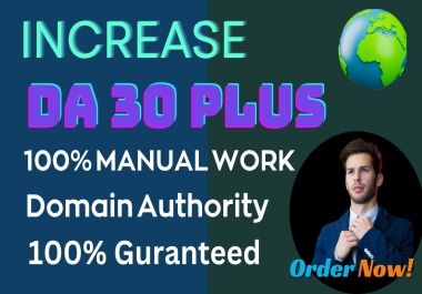 I will create manual 100 high Domain Authority 30 plus Do follow Seo backlinks