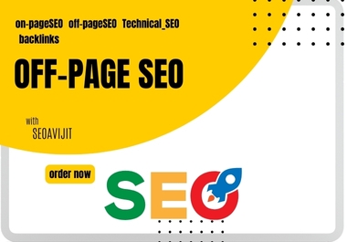 I will do off-page SEO to your website.