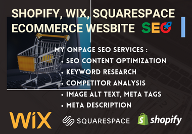 I will arrange wix ecommerce SEO product listing for massive sales