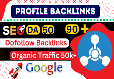 100 Social Profile Creation Backlink for high da 90 SEO link building