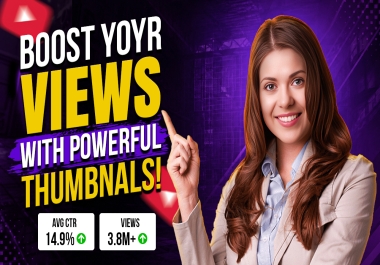 I will create an amazing youtube thumbnail within 3 hours