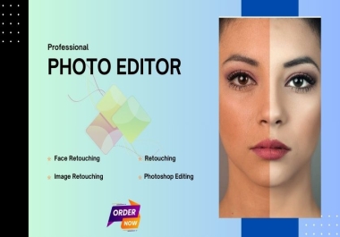 i will do photo edit and face retouching