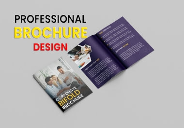 I will design modern bifold & trifold brochure