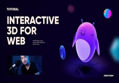 make a web interactive 3d animation with spline design tool