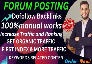 Boost Site With 40 Forum Posting SEO High-Quality Backlinks