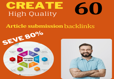 35 Article Submissions contextual backlinks for google ranking