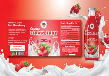 I will make juice label design for you