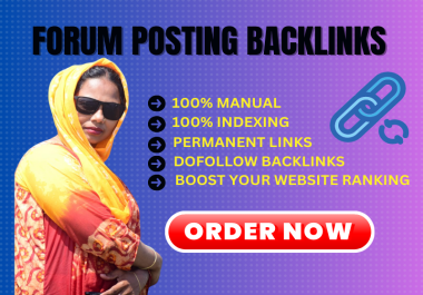 I will construct 70 forum posting dofollow SEO backlinks for your websites