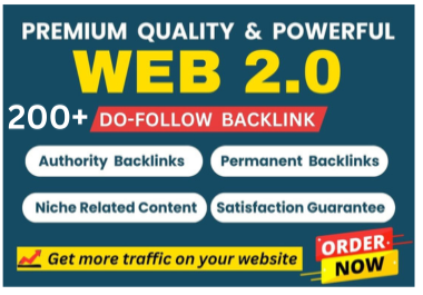 200 Web 2.0 High Authority Contextual Backlinks For Pass Link Juice From Another Website