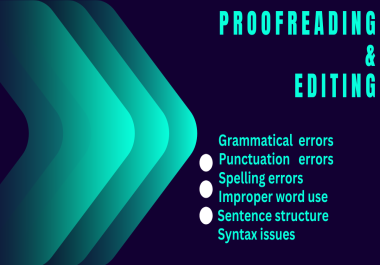 Quality Proofreading and Editing