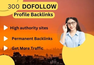 I will provide 300 profile backlink