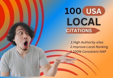 I will provide 200 USA local citations,  business listings