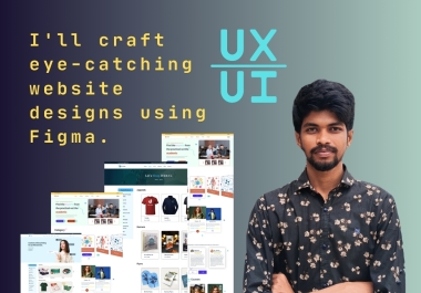 I'll craft eye-catching website designs using Figma-1 page