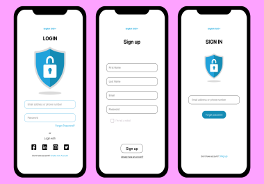 Login/Singn up/Sign in page design in Figma