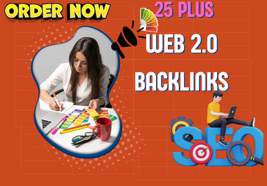 I Will create 25+ Contextual Web2.0 SEO Backlinks on High DA Website ranking