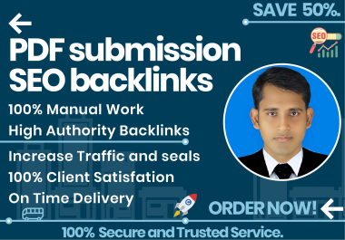 I will manually submit 100 PDF submission SEO Backlinks on the top PDF sharing Sites