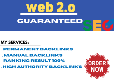 I will build web 2.O backlinks high DA Site