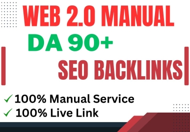 Get 30+ High Authority Web 2.0 Backlinks With on DA 90 plus