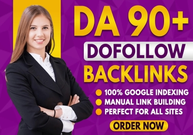 10 create DA 90 dofollow SEO backlinks authority link