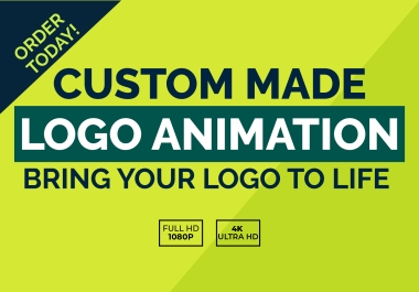 I will create a perfect custom logo animation