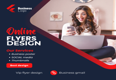 will design professional flyer,  Poster,  social for your business